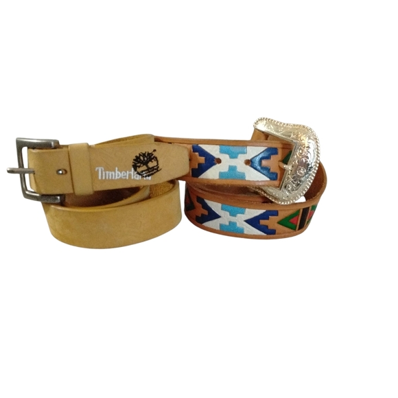 Timberland Tan and Multicolor Men's Belt - Picture 1 of 8